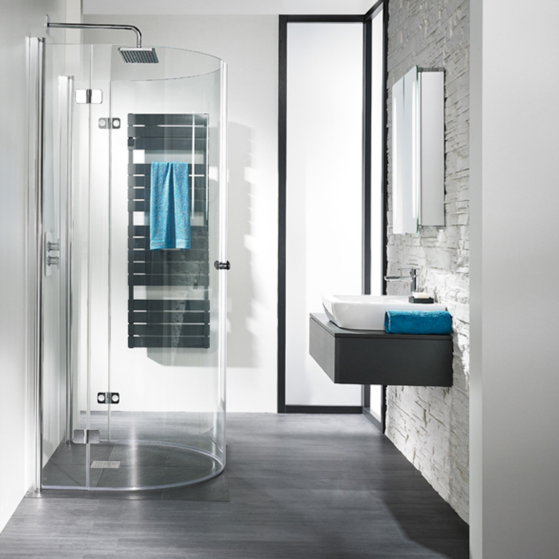 U-Form Duschkabine - Freistehende Dusche mit drei Seiten U-Form Duschkabine freistehend mit drei Glaswänden