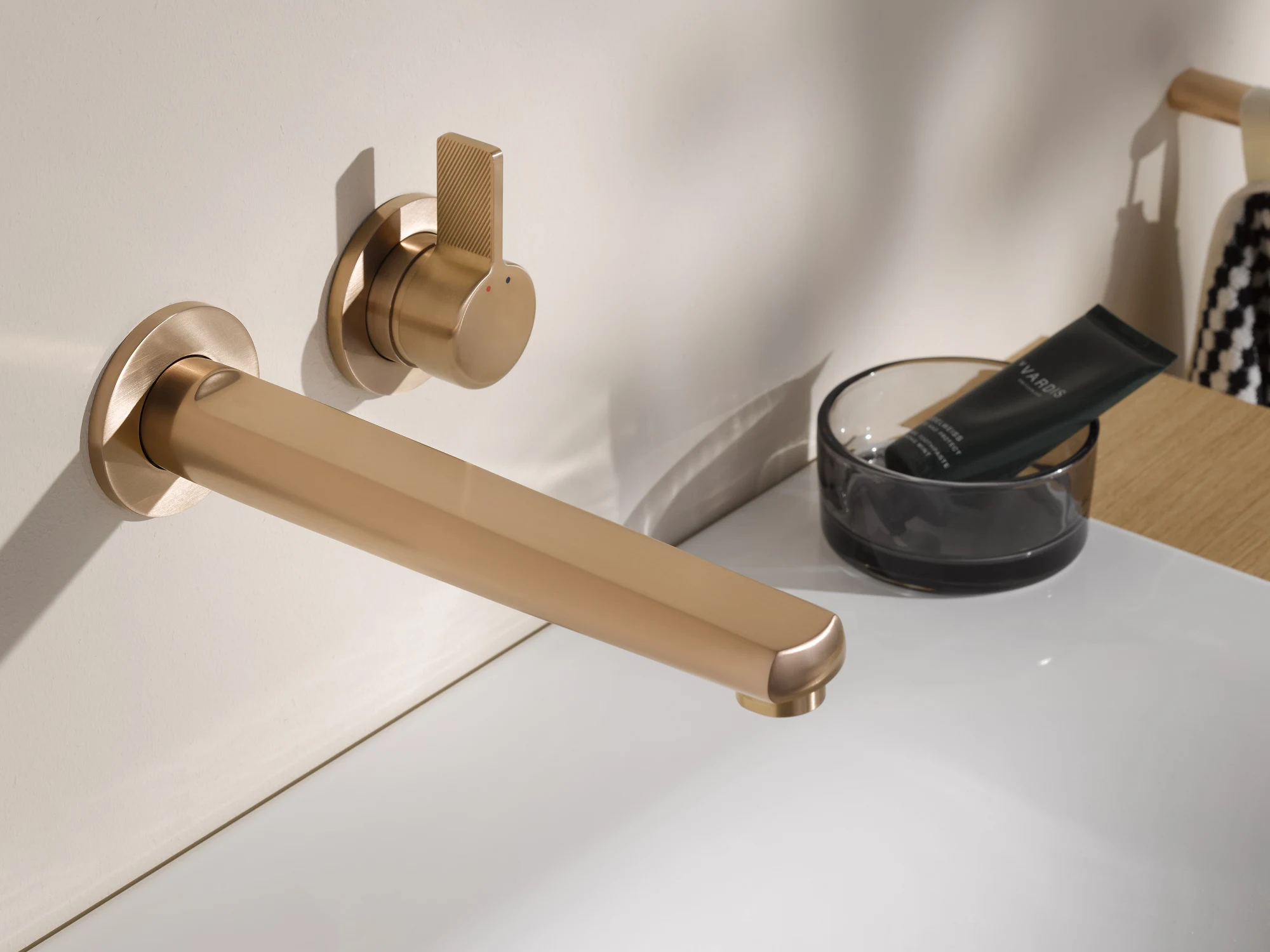 Waschtischarmatur - Designer Armatur für Waschtisch Designer Waschtischarmatur Kupfer matt gebürstet